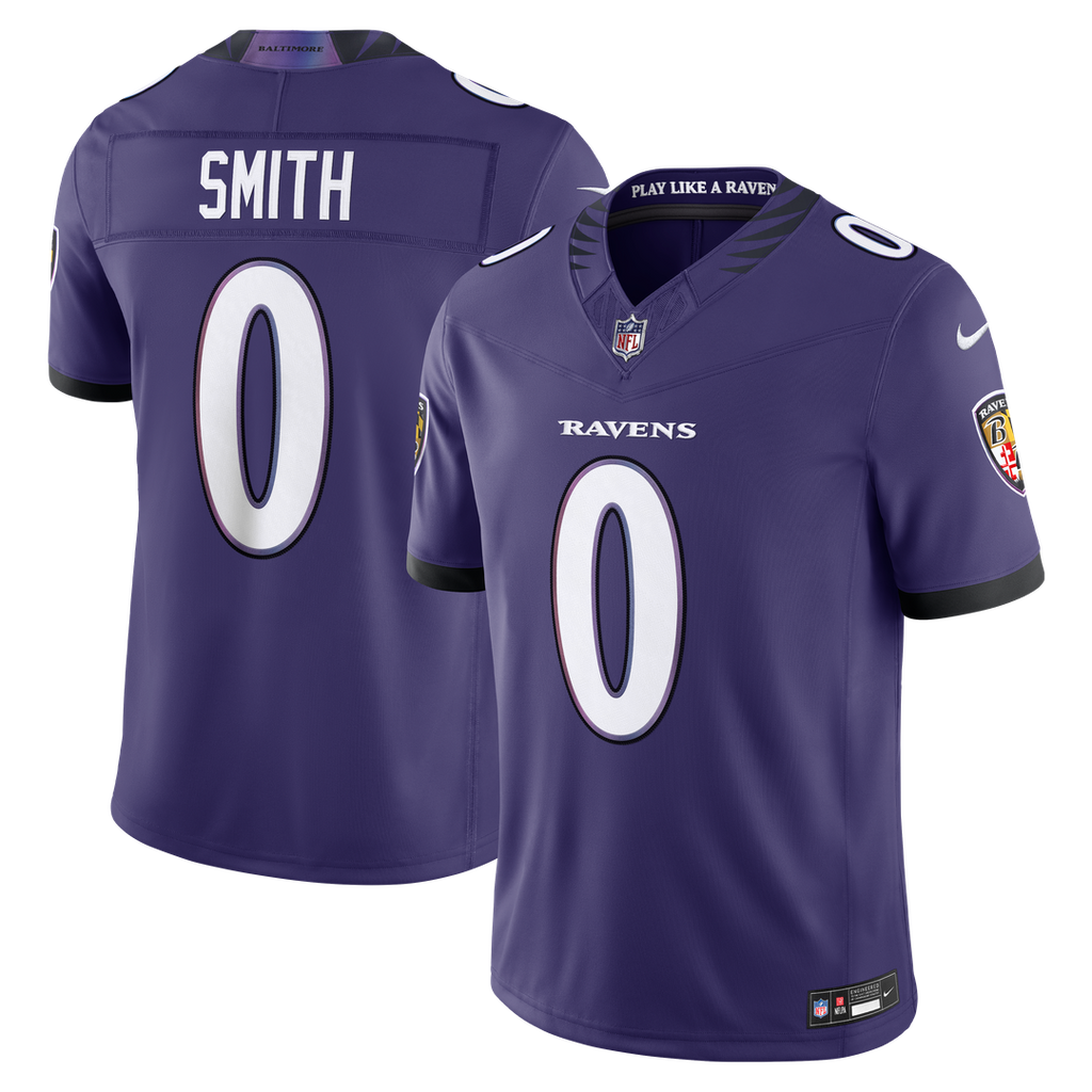 Baltimore Ravens Roquan Smith Nike Purple Team Vapor F.U.S.E. Stitched Limited Jersey - product image 1