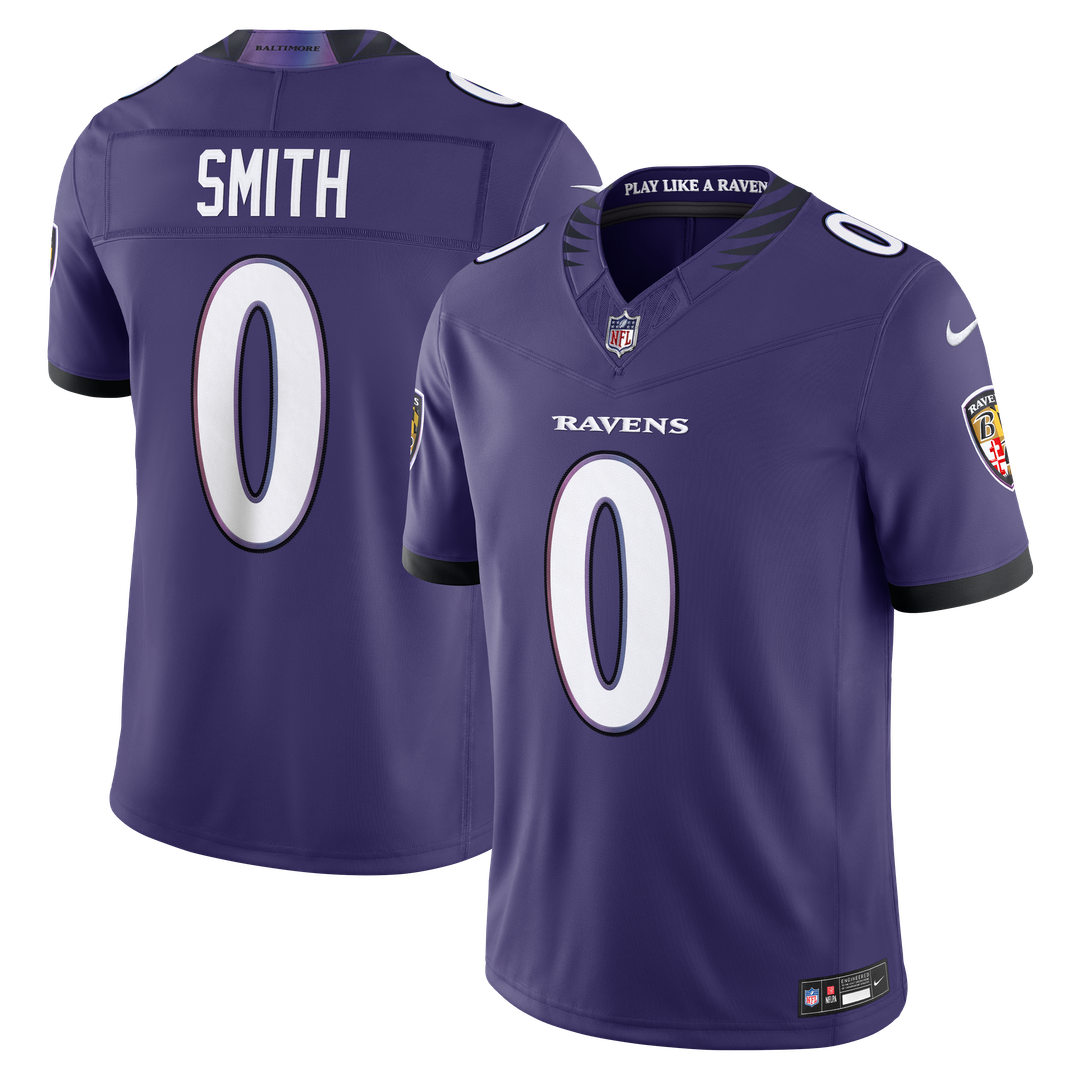 Baltimore Ravens Roquan Smith Nike Purple Team Vapor F.U.S.E. Stitched Limited Jersey - product image 1