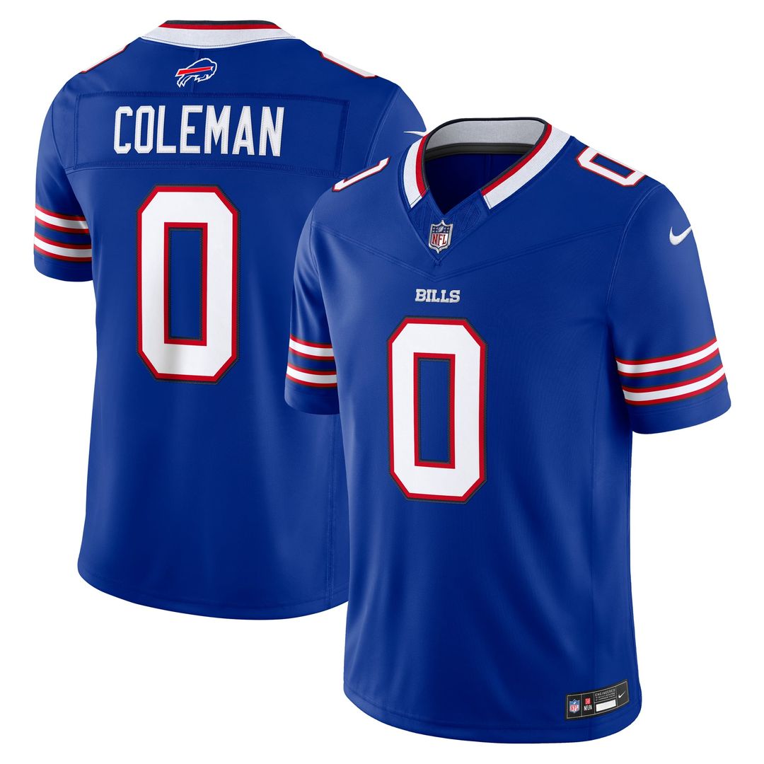 Buffalo Bills Keon Coleman Nike Gray Nickel City Vapor F.U.S.E. Stitched Limited Jersey - product image 7