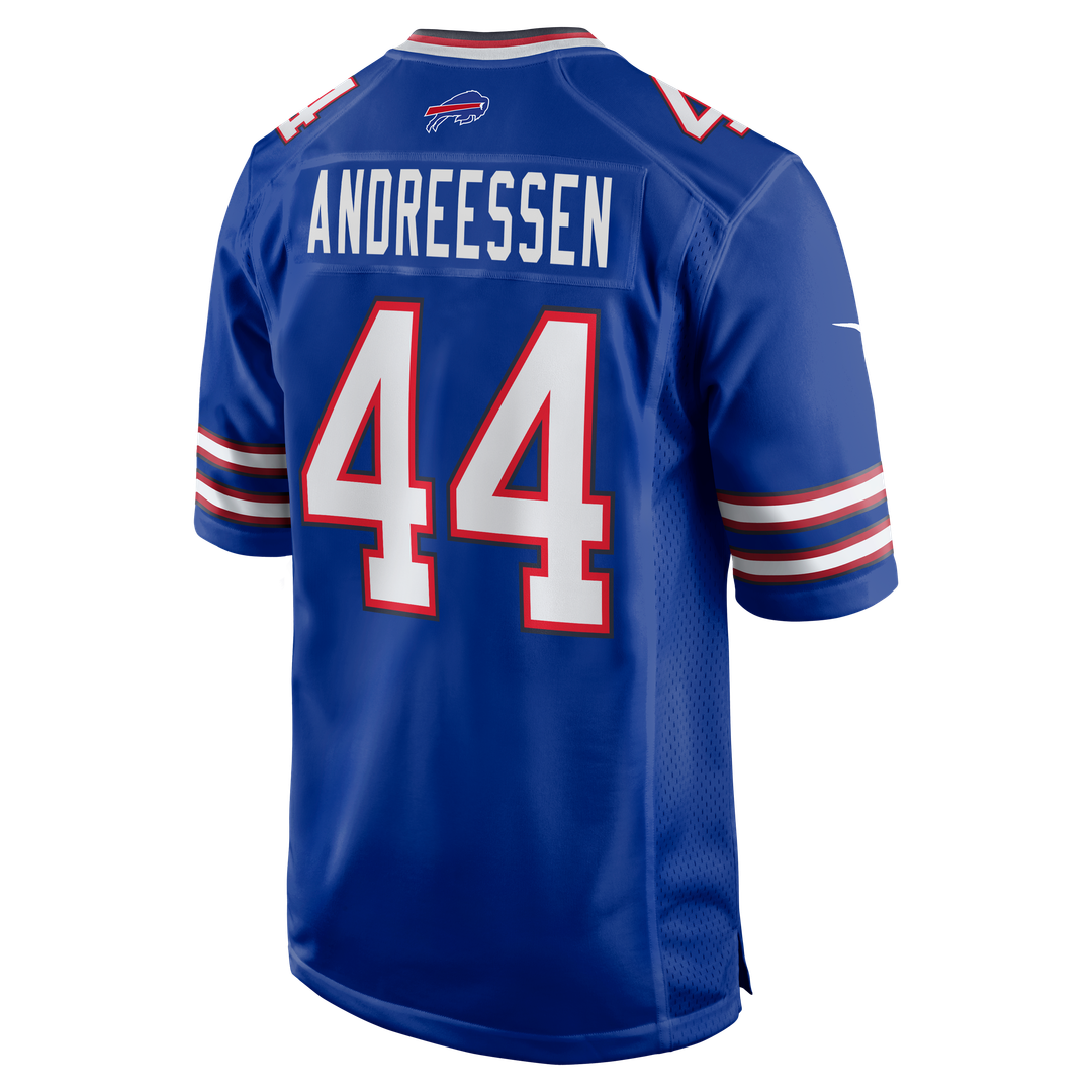 Buffalo Bills Joe Andreessen Nike Royal Game Jersey - product image 3