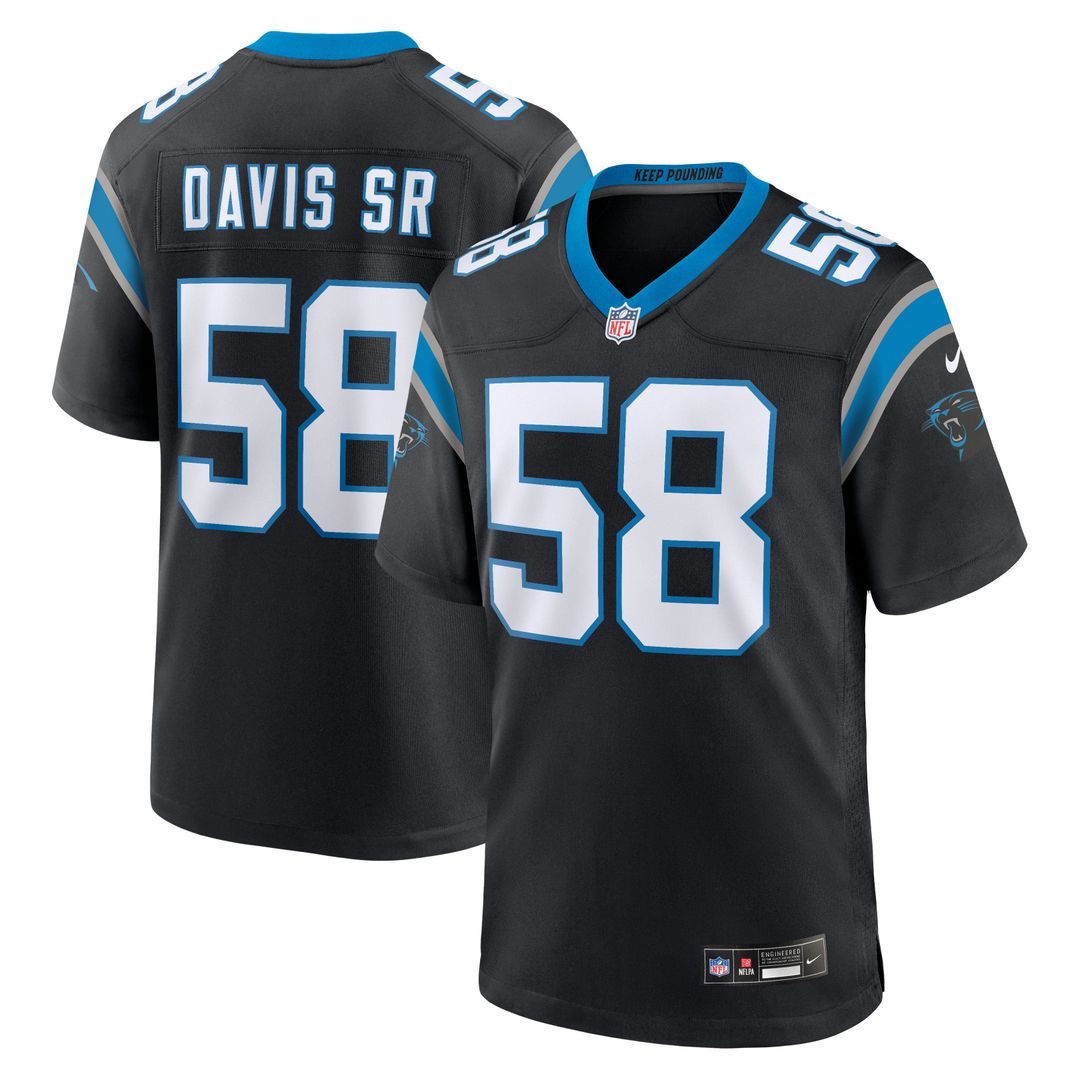 Carolina Panthers Thomas Davis Sr. Nike Black Team Retired Game Jersey - product image 1