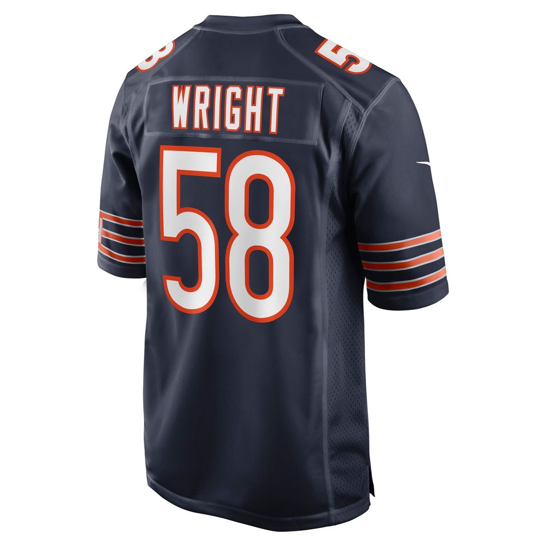 Chicago Bears Darnell Wright Nike Navy Game Jersey - product image 3