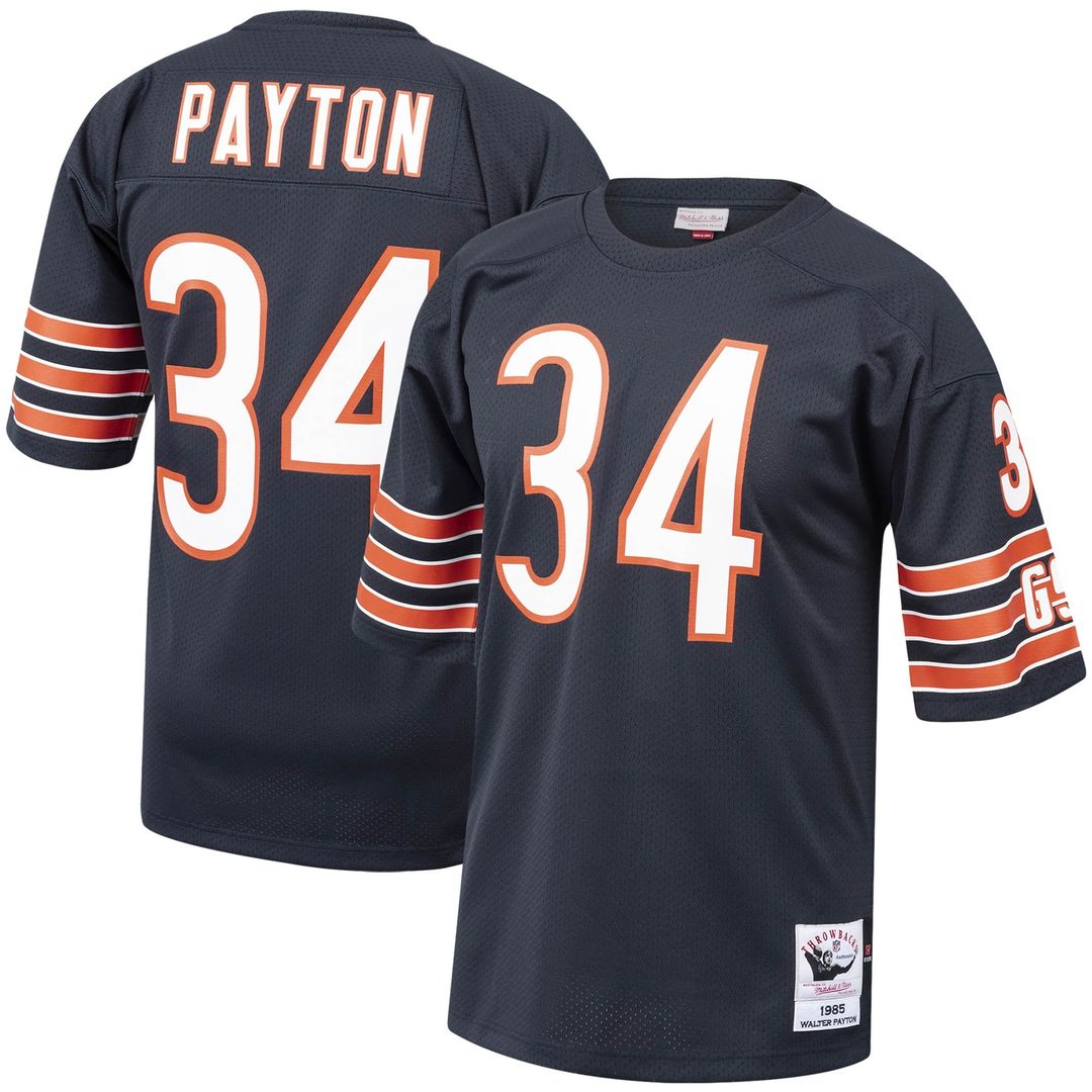 Chicago Bears 1985 Walter Payton Mitchell & Ness Navy Authentic Throwback Retired Player Jersey - product image 1