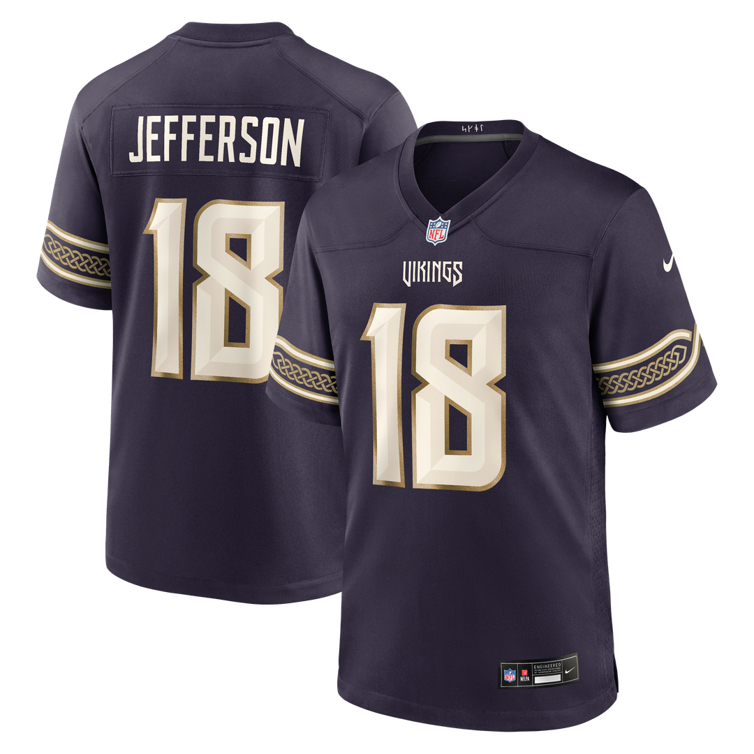 Minnesota Vikings Justin Jefferson Nike Purple 2026 Rivalries Collection Game Jersey - product image 1