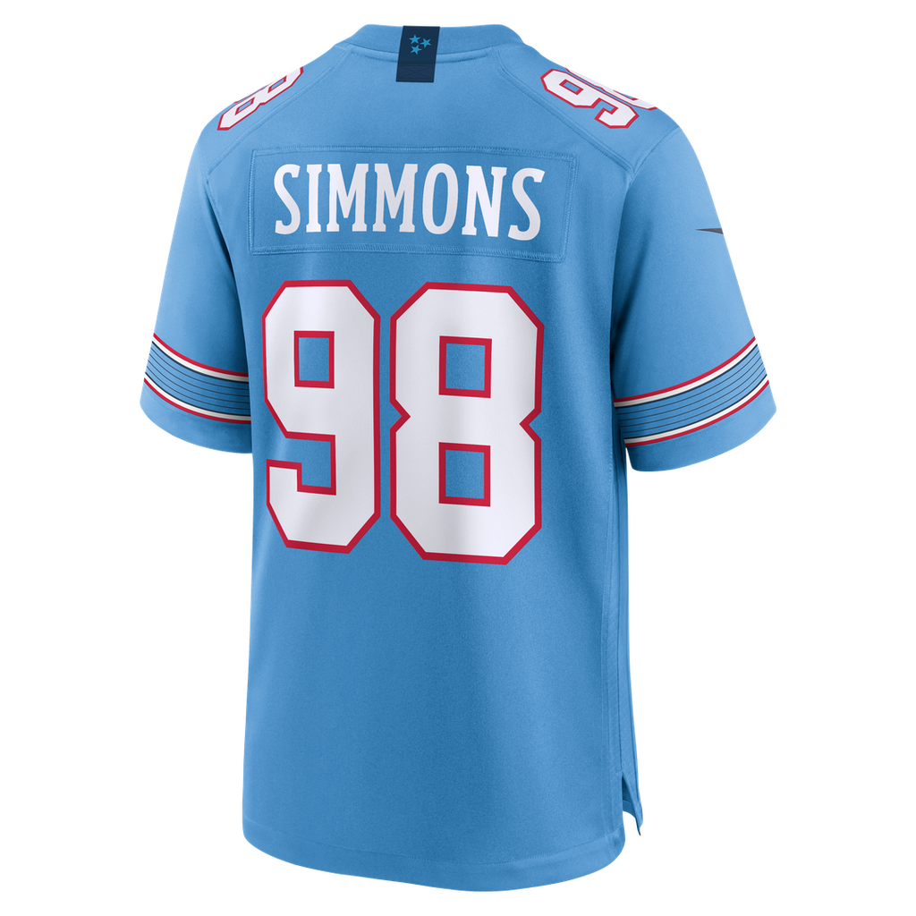 Tennessee Titans Jeffery Simmons Nike Light Blue Game Jersey - product image 3