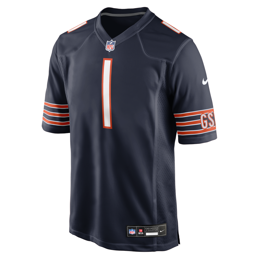 Chicago Bears Number 1 Groom Nike Navy Game Jersey - product image 2