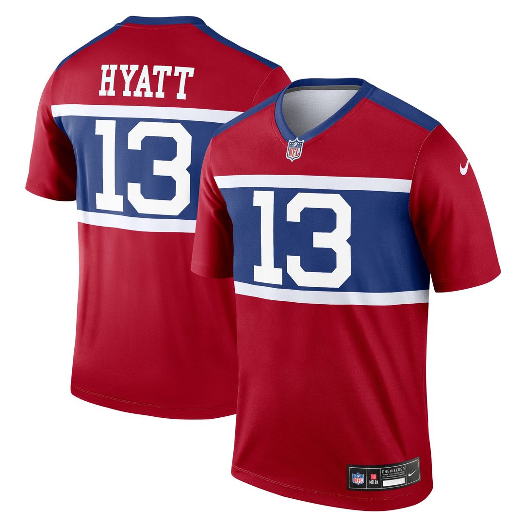 New York Giants Jalin Hyatt Nike Red Legend Player Performance Top - product image 1