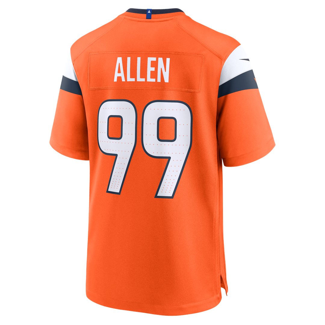 Denver Broncos Zach Allen Nike Orange Team Game Jersey - product image 3