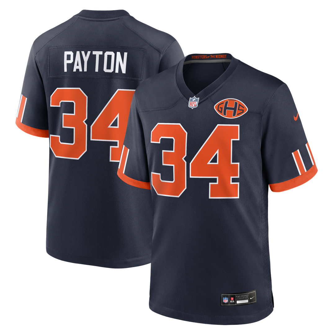 Chicago Bears Walter Payton Nike Navy 2026 Rivalries Collection Game Jersey - product image 1