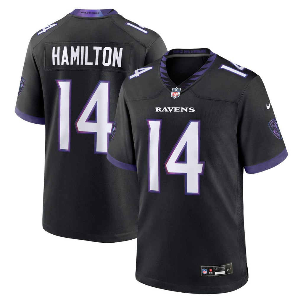 Baltimore Ravens Kyle Hamilton Nike Black Alternate Game Jersey - product image 1