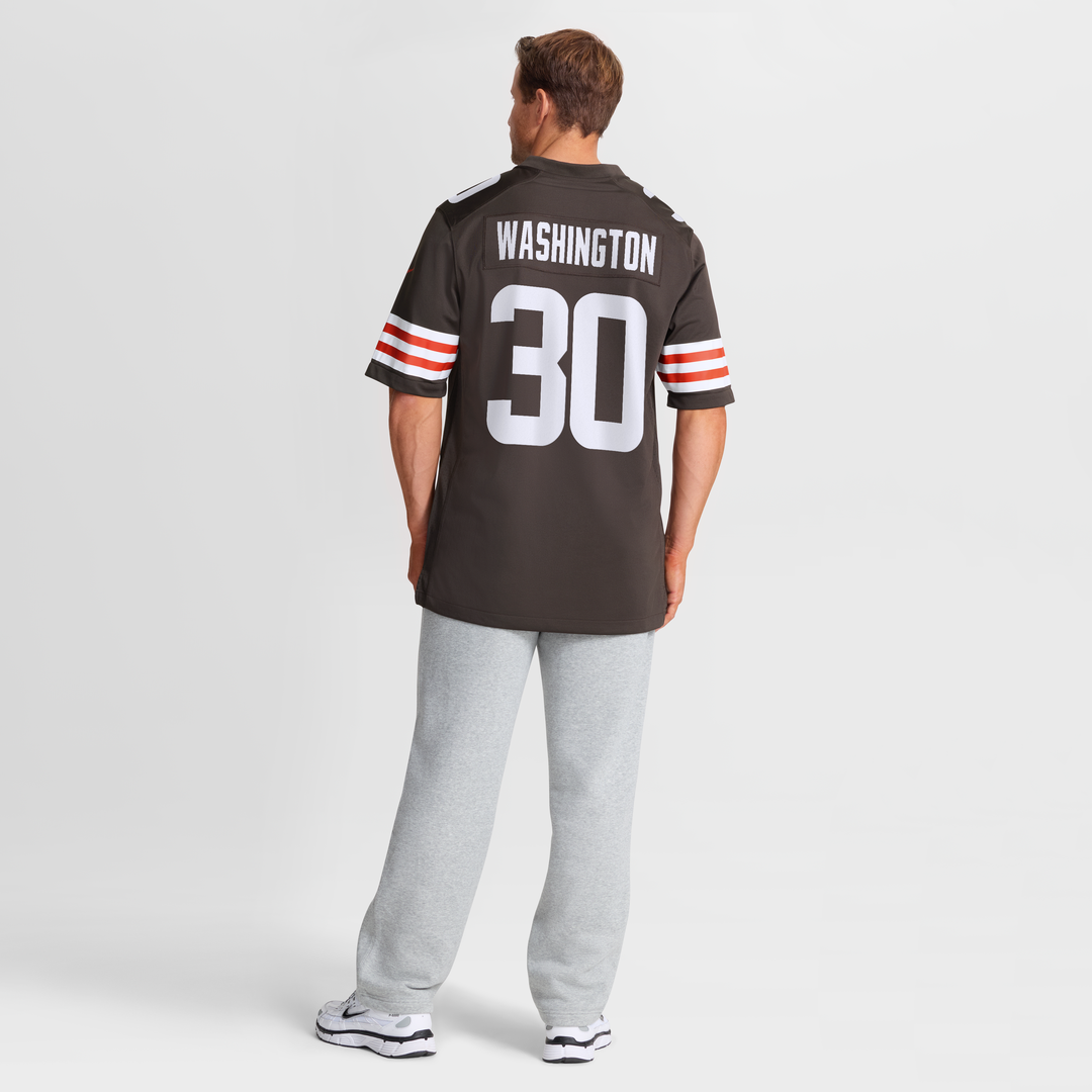 Cleveland Browns Zion Washington Nike Brown Team Game Jersey - product image 3