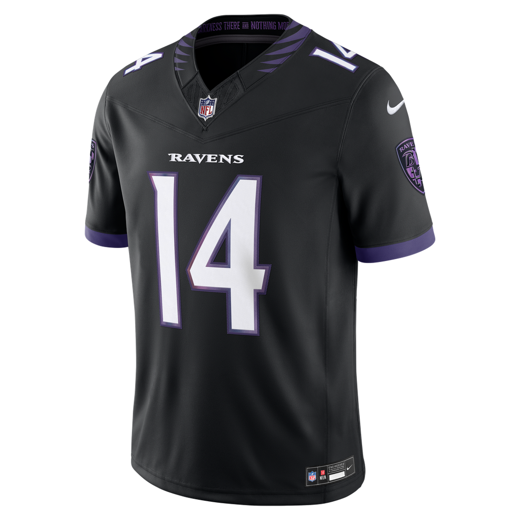Baltimore Ravens Kyle Hamilton Nike Black Alternate Vapor F.U.S.E. Stitched Limited Jersey - product image 2
