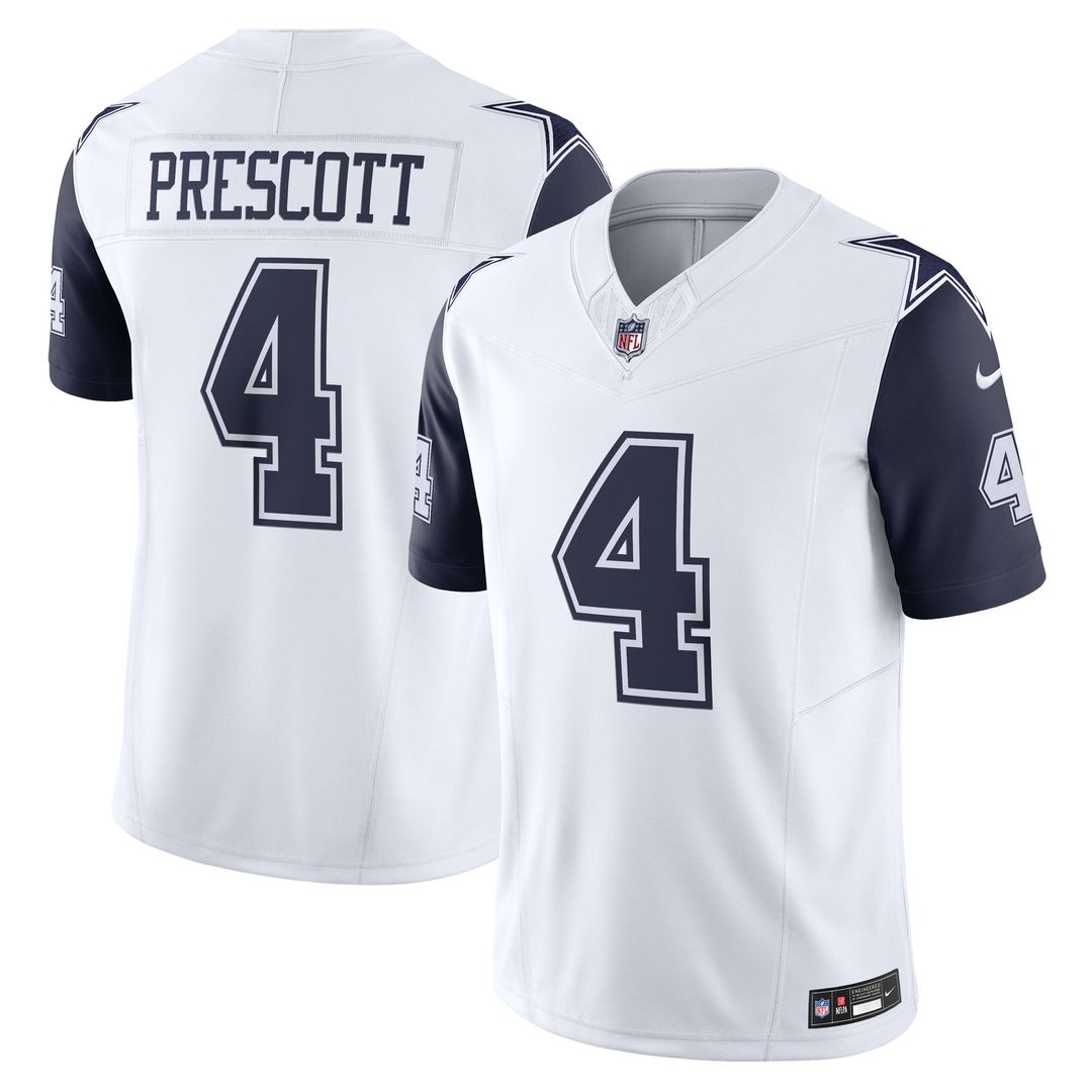 Dallas Cowboys Dak Prescott Nike Navy Vapor F.U.S.E. Limited Jersey - product image 7