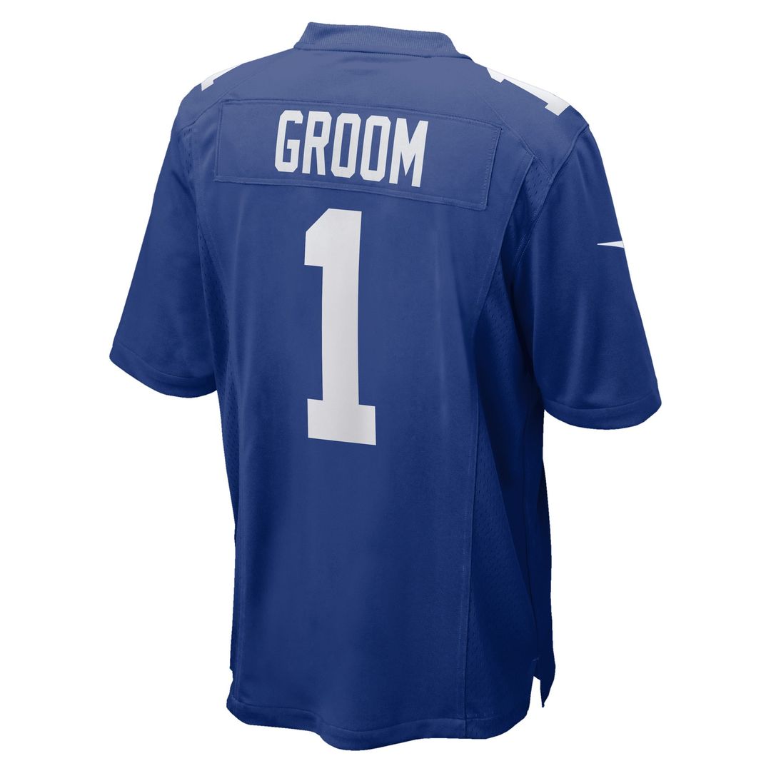 New York Giants Number 1 Groom Nike Royal Game Jersey - product image 3