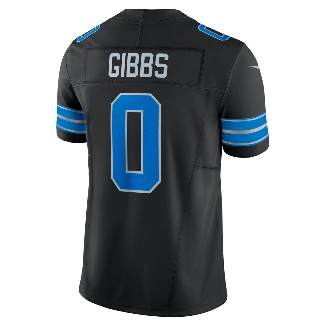 Detroit Lions Jahmyr Gibbs Nike Black 2nd Alternate Vapor F.U.S.E. Limited Jersey - product image 6