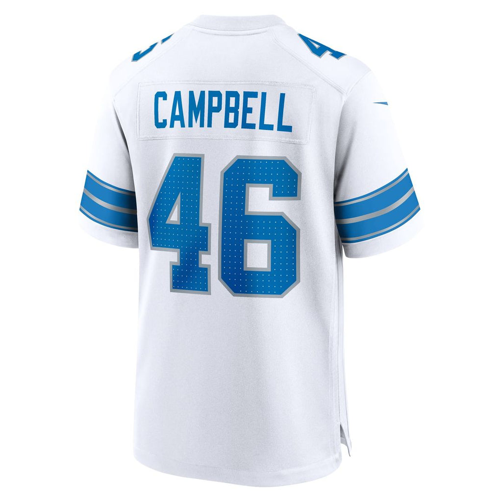 Detroit Lions Jack Campbell Nike White White Game Jersey - product image 3
