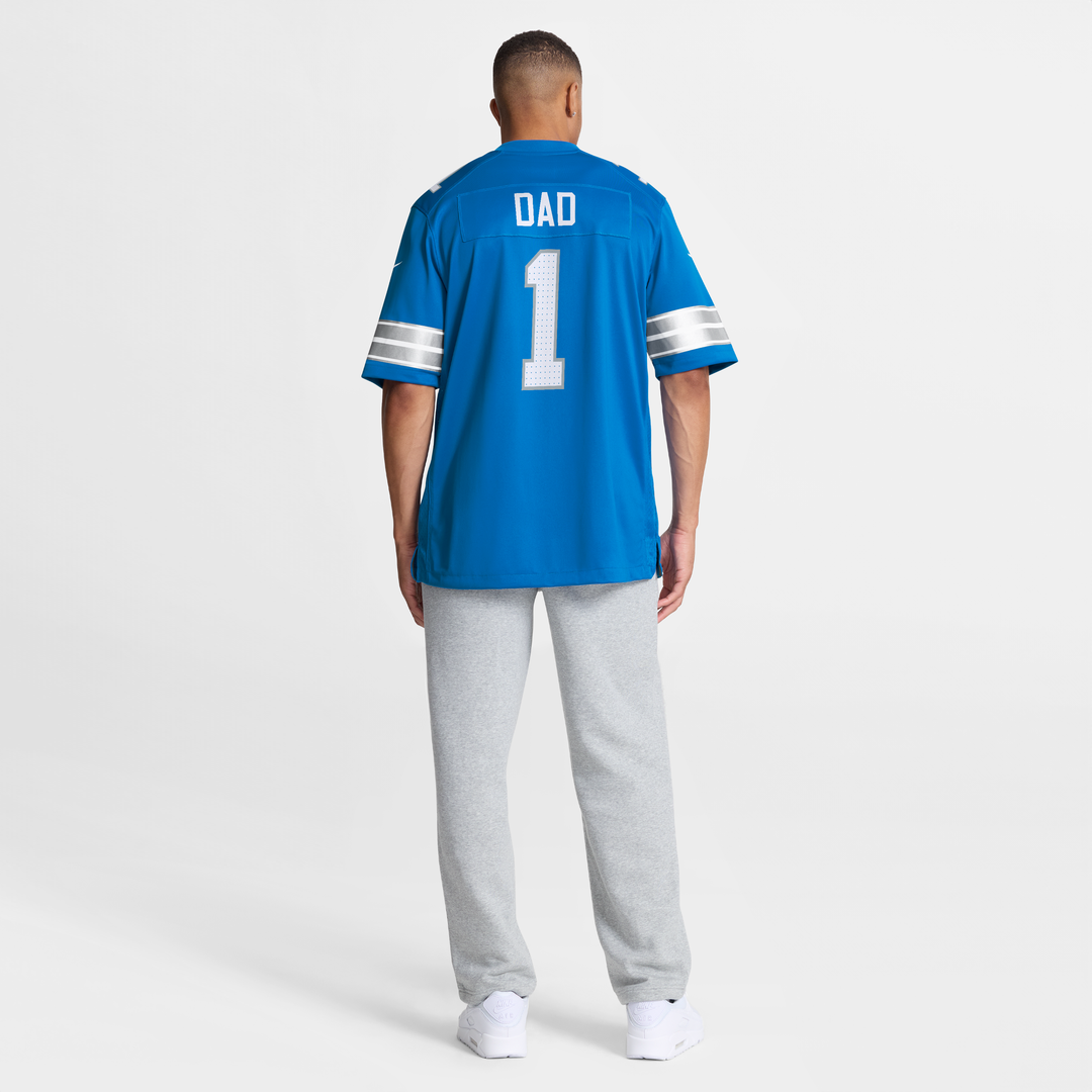 Detroit Lions Number 1 Dad Nike Blue Game Jersey - product image 8