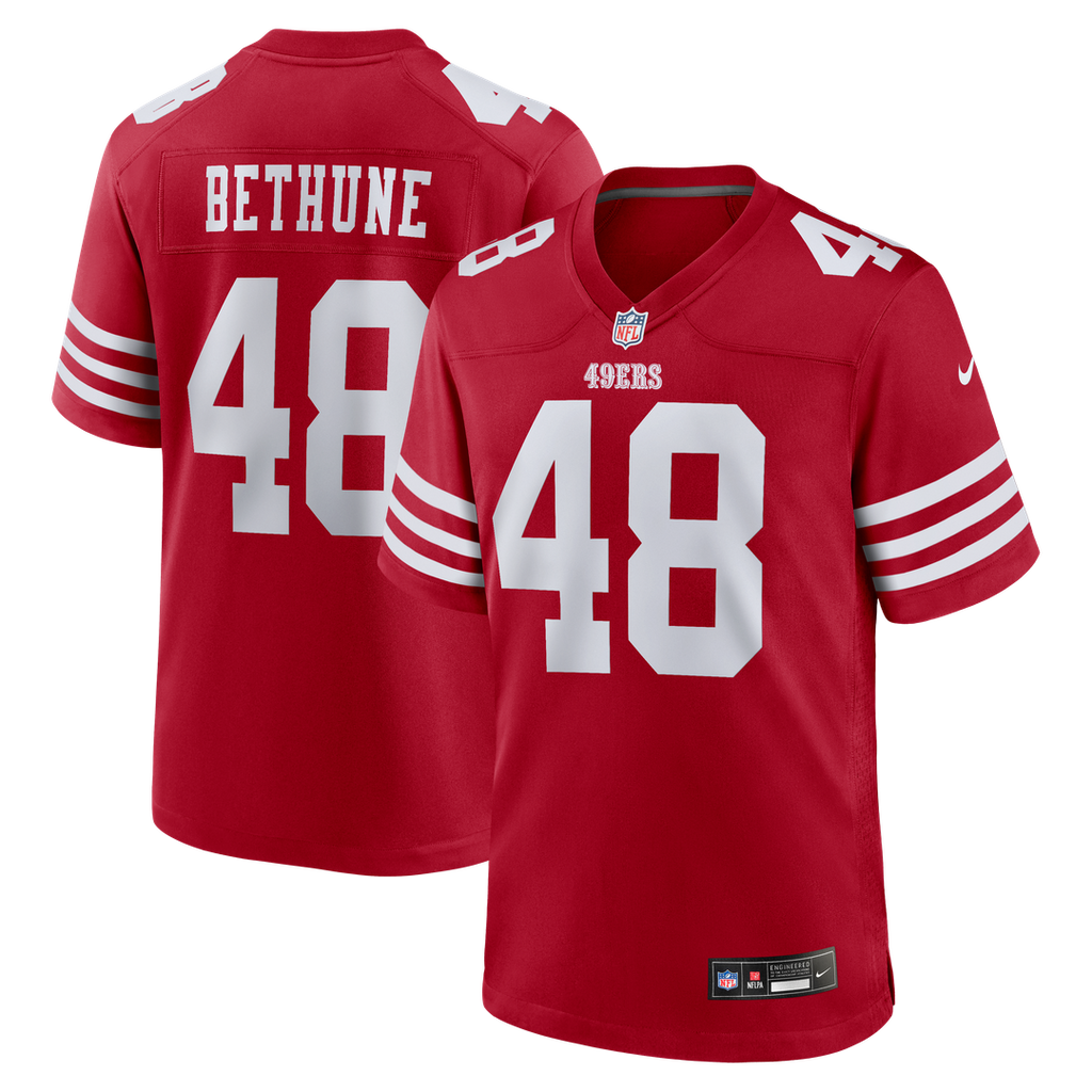 San Francisco 49ers Tatum Bethune Nike Scarlet Game Jersey - product image 1