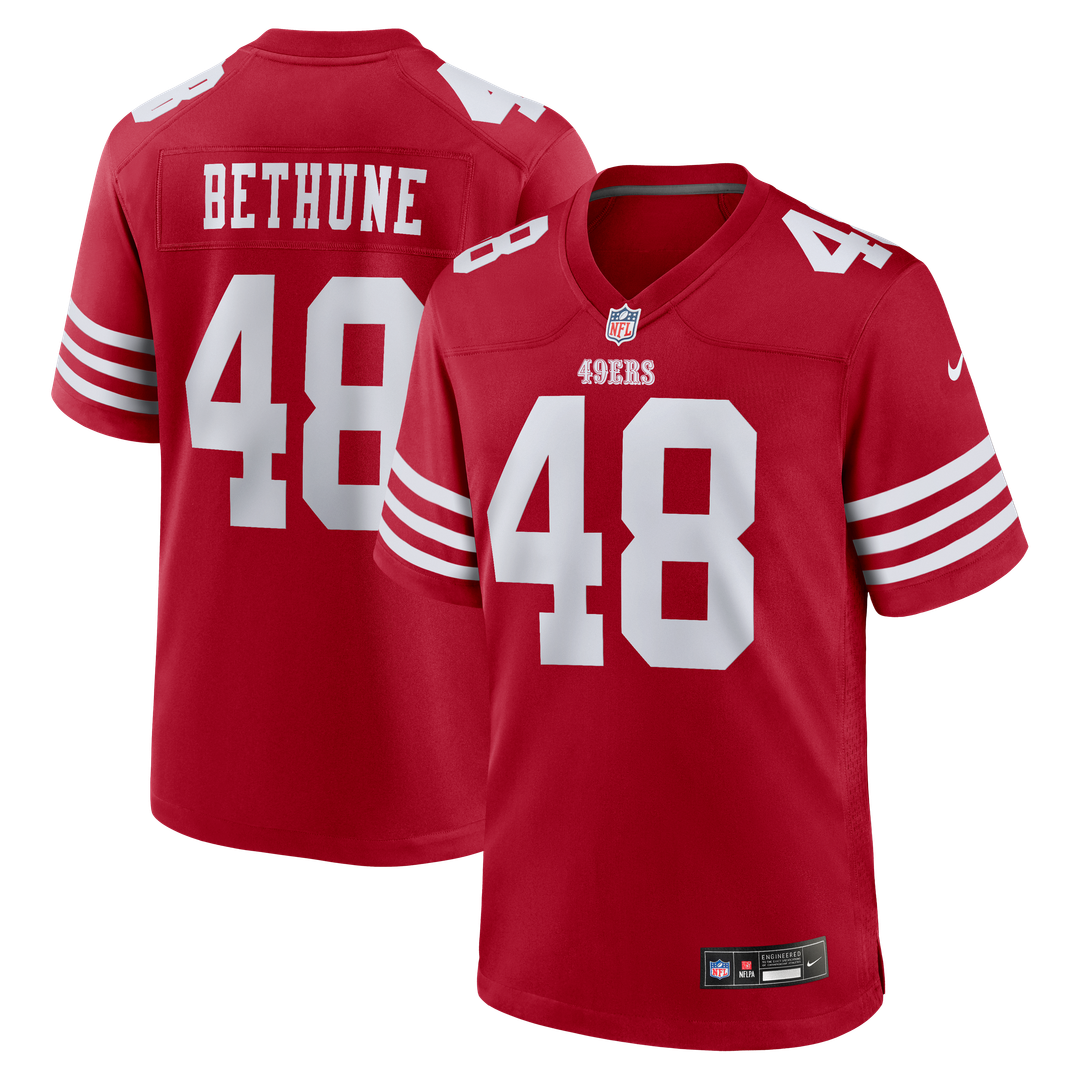 San Francisco 49ers Tatum Bethune Nike Scarlet Game Jersey - product image 1