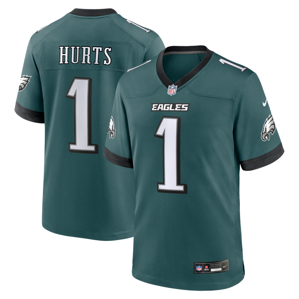 Philadelphia Eagles Jalen Hurts Nike Midnight Green Team Game Jersey - product image 1