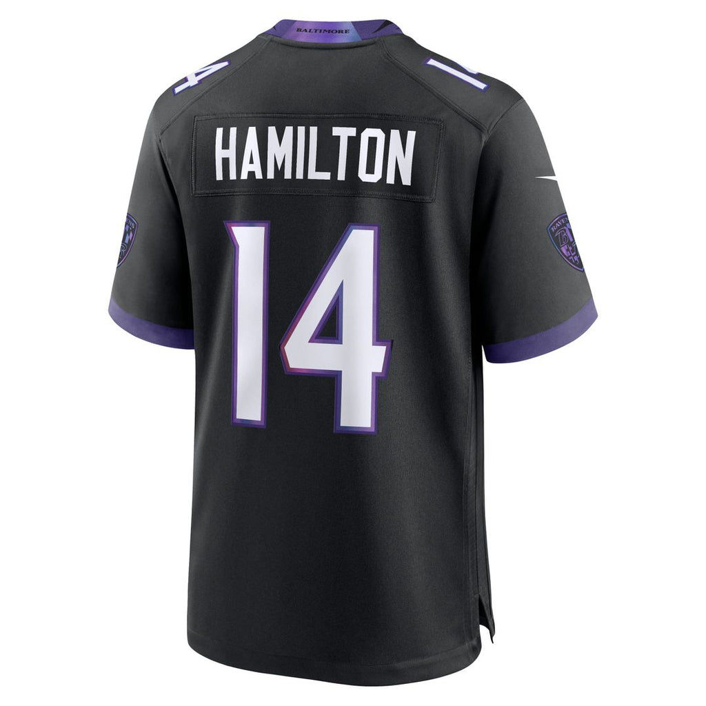 Baltimore Ravens Kyle Hamilton Nike Black Alternate Game Jersey - product image 3