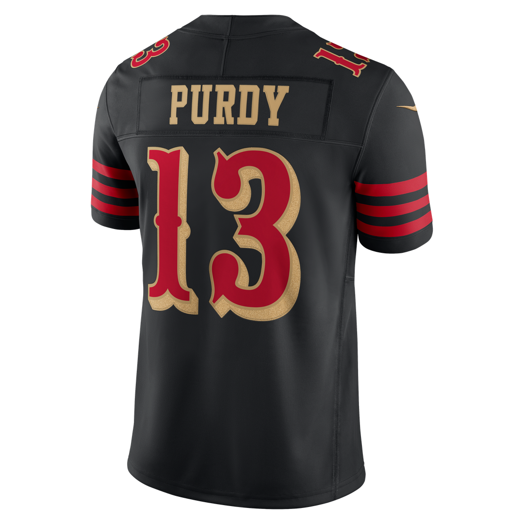 San Francisco 49ers Brock Purdy Nike Black Rivalries Collection Stitched Limited Jersey - product image 8
