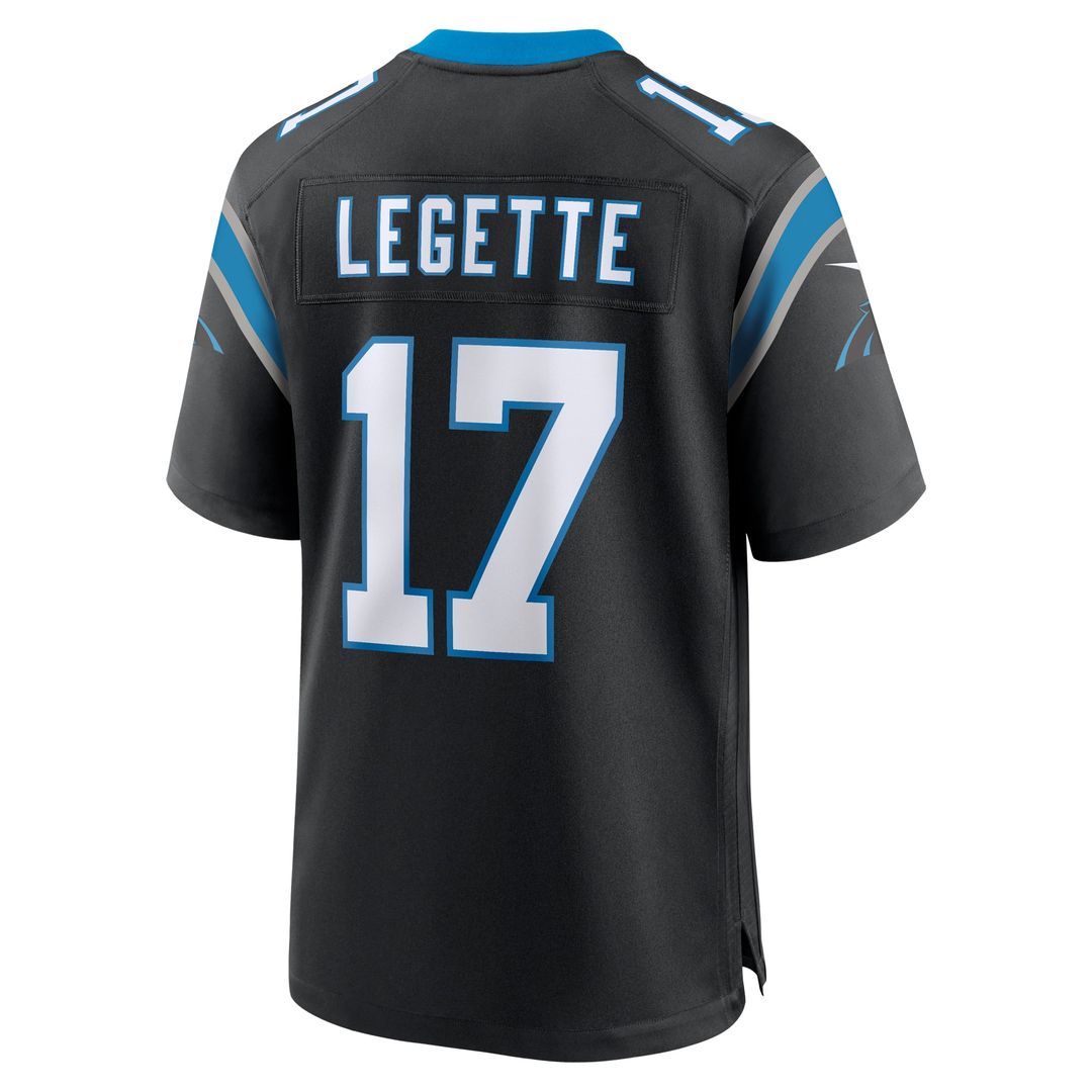 Carolina Panthers Xavier Legette Nike Black Team Game Player Jersey - product image 3