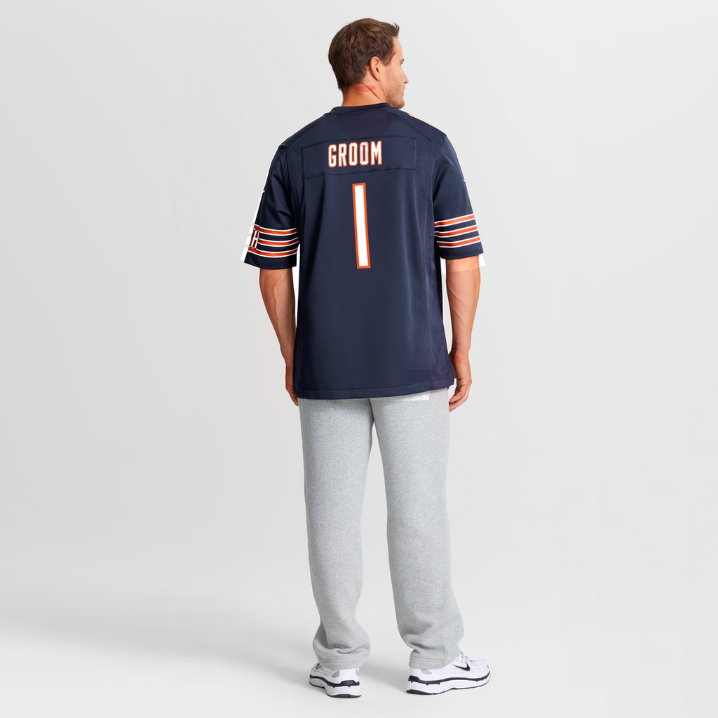 Chicago Bears Number 1 Groom Nike Navy Game Jersey - product image 8