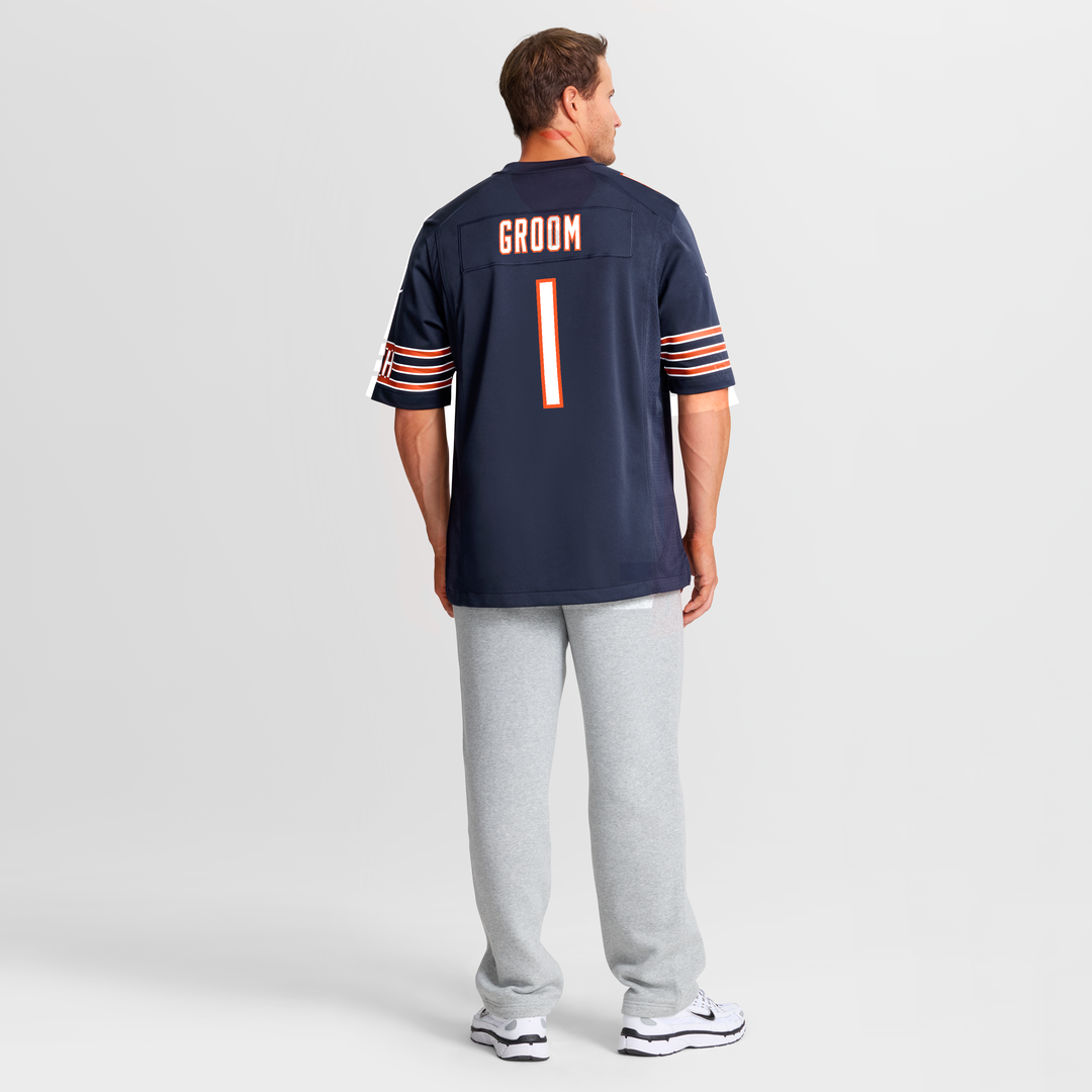 Chicago Bears Number 1 Groom Nike Navy Game Jersey - product image 8