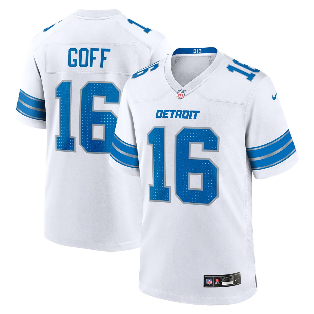 Detroit Lions Jared Goff Nike White Game Jersey - product image 1