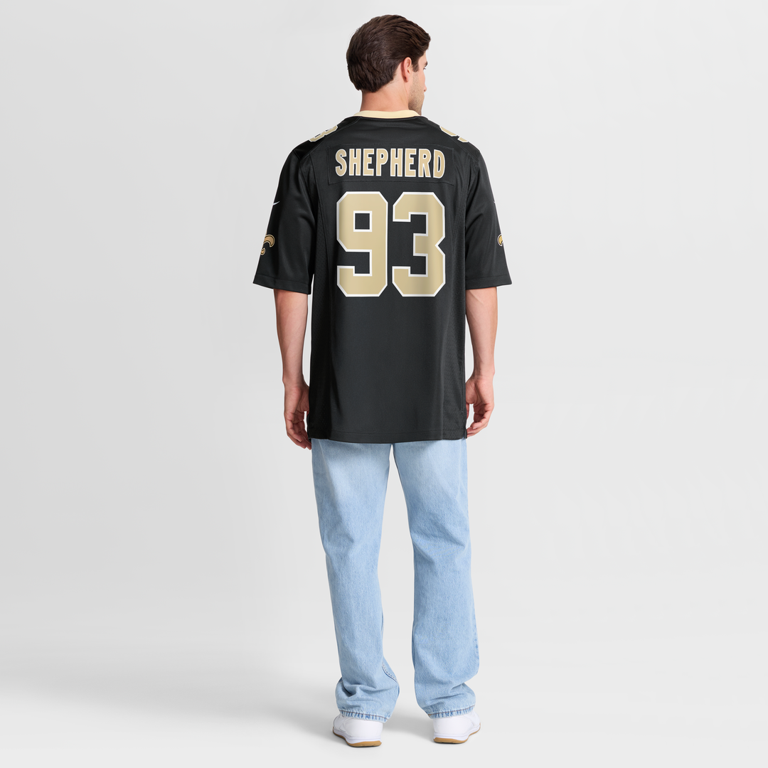 New Orleans Saints Nathan Shepherd Nike Black Game Jersey - product image 8