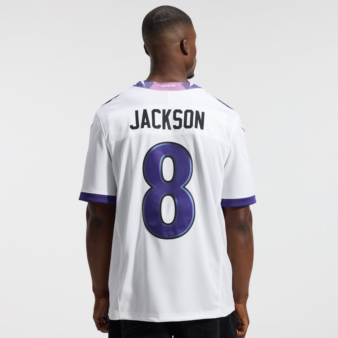 Baltimore Ravens Lamar Jackson Nike White Vapor F.U.S.E. Stitched Limited Jersey - product image 18