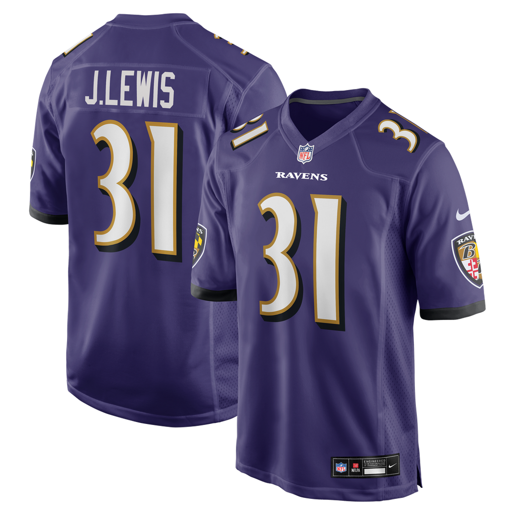 Baltimore Ravens Jamal Lewis Nike Purple Game Retired Player Jersey - product image 1