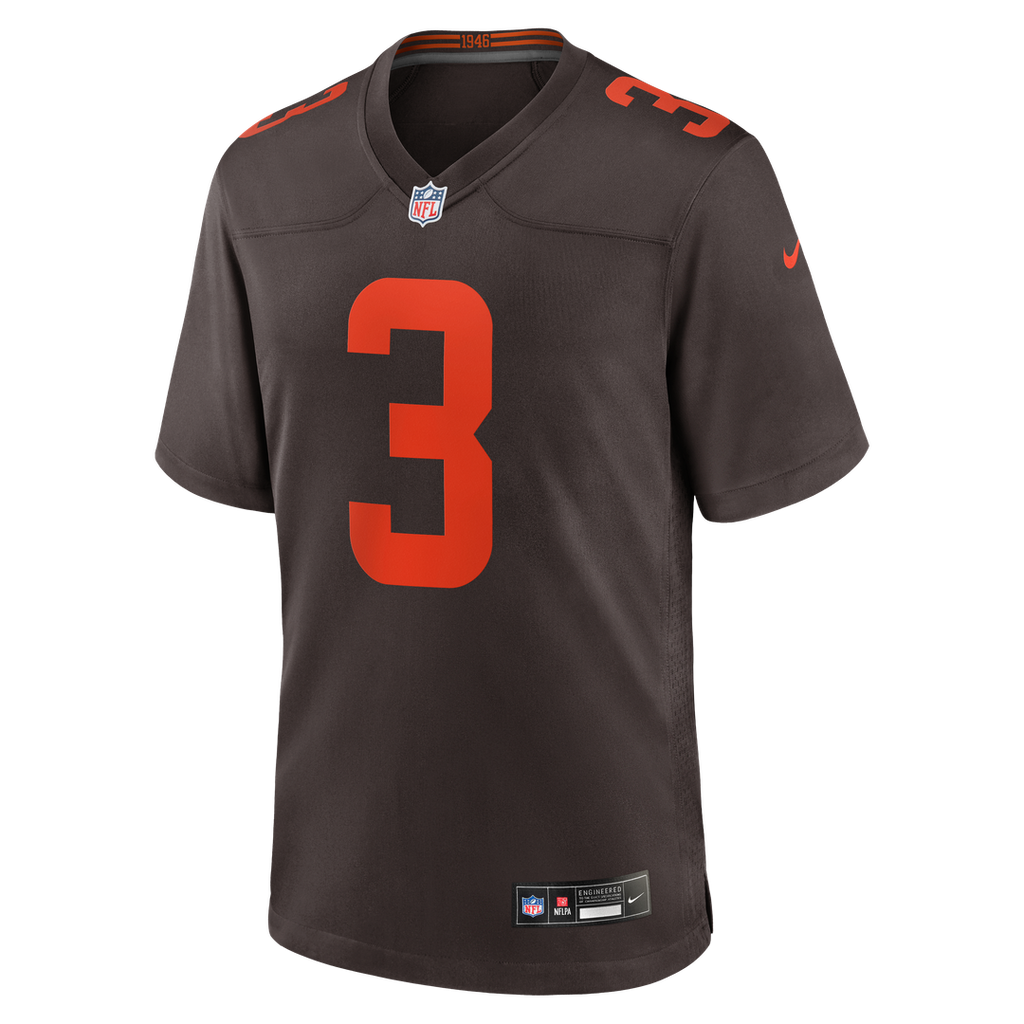 Cleveland Browns Jerry Jeudy Nike Brown Alpha Dawg Game Jersey - product image 2