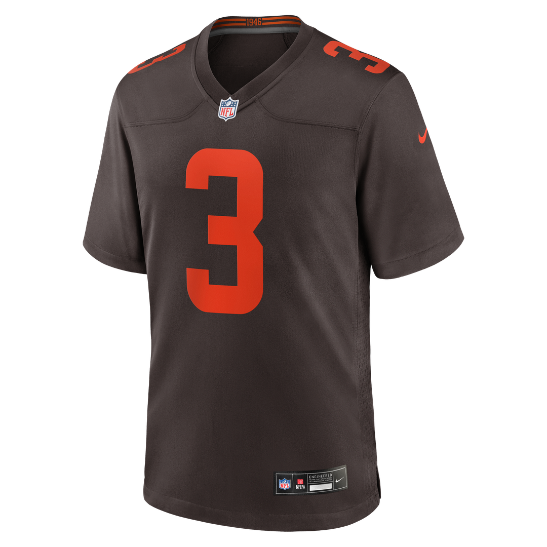Cleveland Browns Jerry Jeudy Nike Brown Alpha Dawg Game Jersey - product image 2