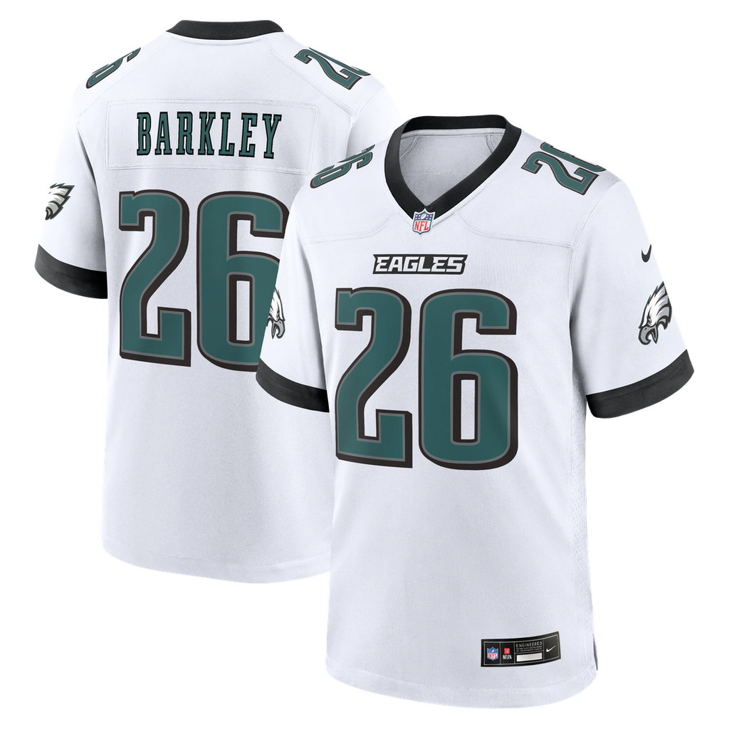 Philadelphia Eagles Saquon Barkley Nike White Game Jersey - product image 1