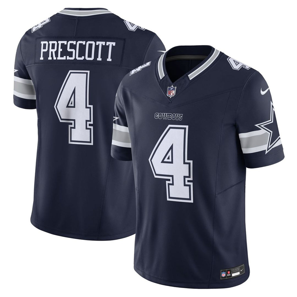 Dallas Cowboys Dak Prescott Nike Navy Vapor F.U.S.E. Limited Jersey - product image 1