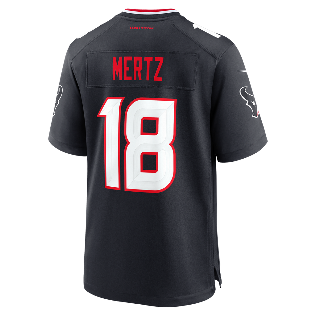 Houston Texans Graham Mertz Nike Navy Team Game Jersey - product image 3