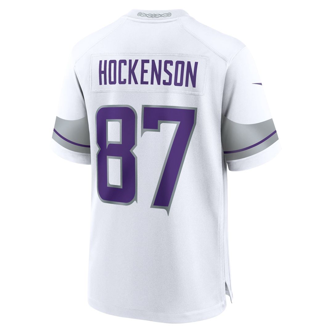 Minnesota Vikings T.J. Hockenson Nike White Alternate Game Player Jersey - product image 3