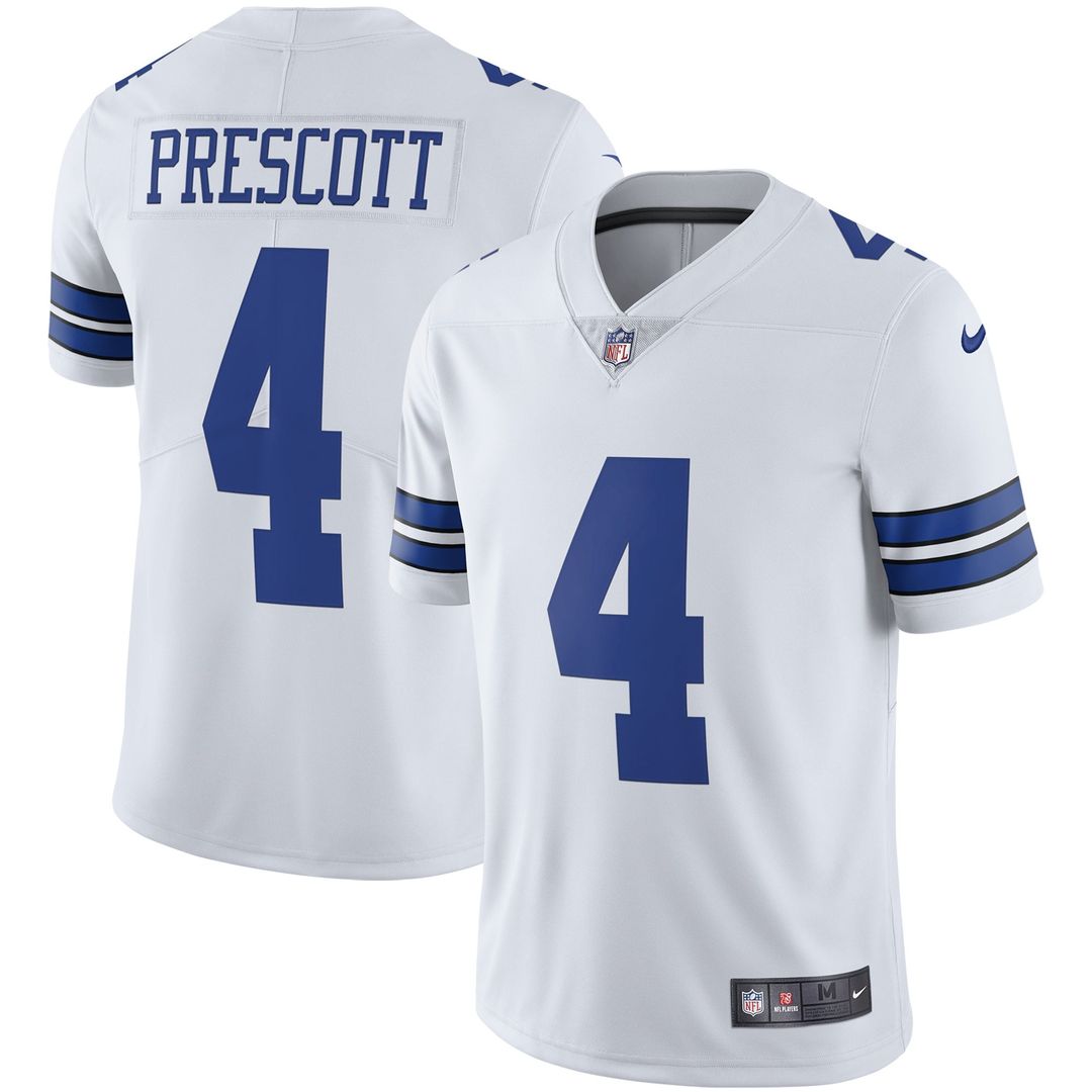 Dallas Cowboys Dak Prescott Nike White Vapor Limited Player Jersey - product image 4