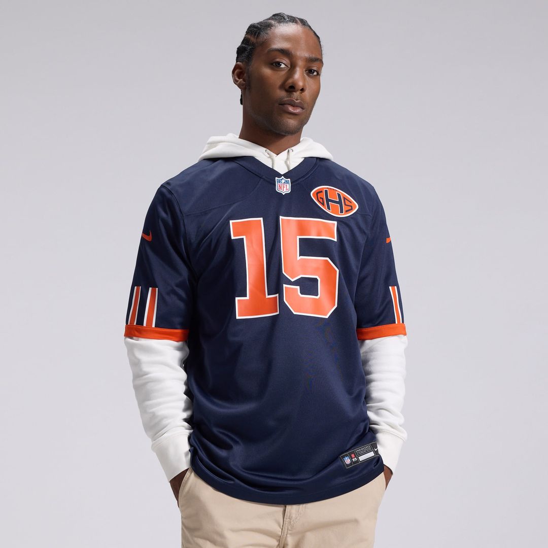 Chicago Bears Rome Odunze Nike Navy 2026 Rivalries Collection Game Jersey - product image 3