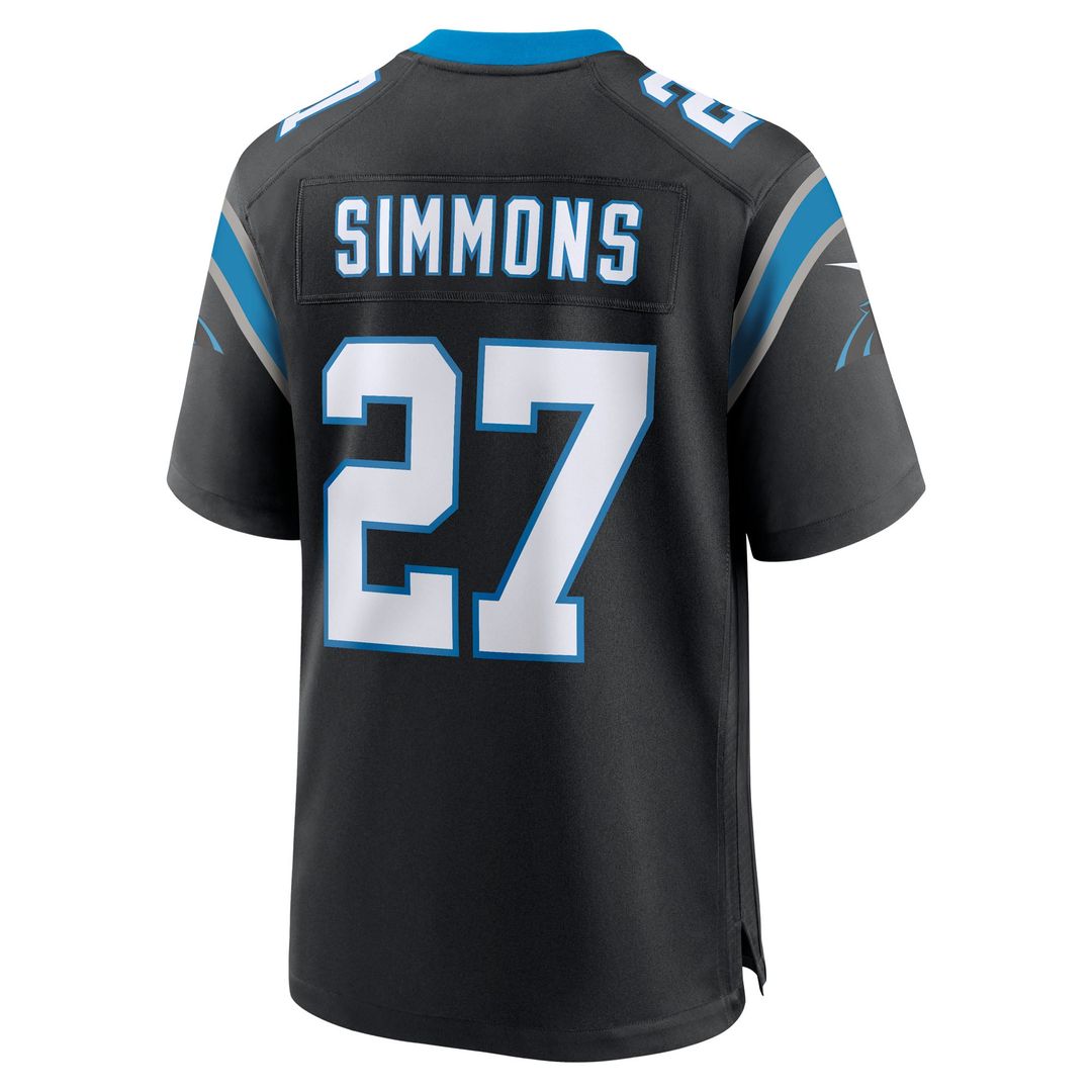 Carolina Panthers Isaiah Simmons Nike Black Team Game Jersey - product image 3