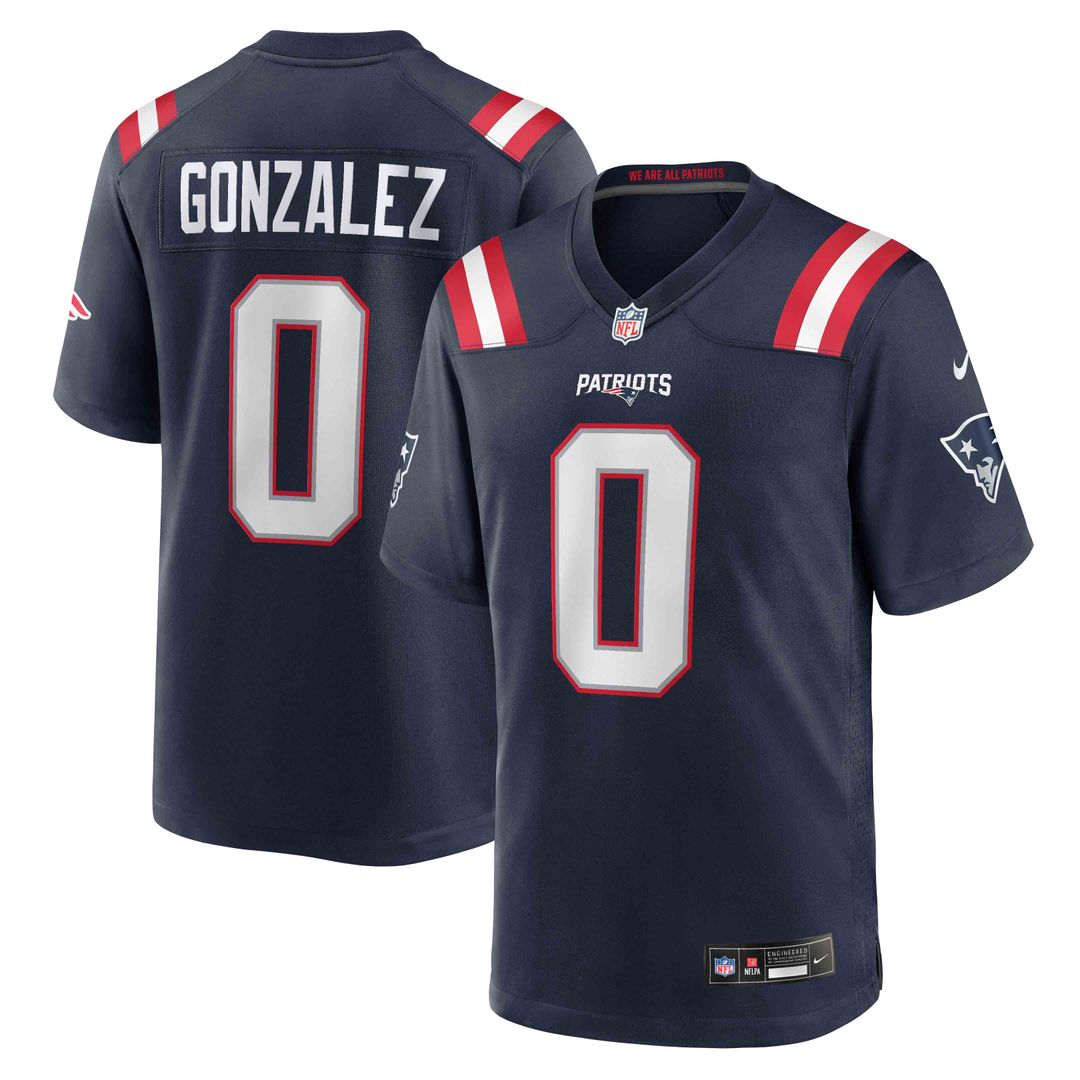 New England Patriots Christian Gonzalez Nike Navy Team Game Jersey - product image 9