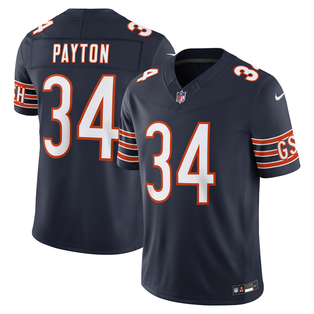 Chicago Bears Walter Payton Nike Navy Vapor F.U.S.E. Stitched Retired Limited Jersey - product image 1