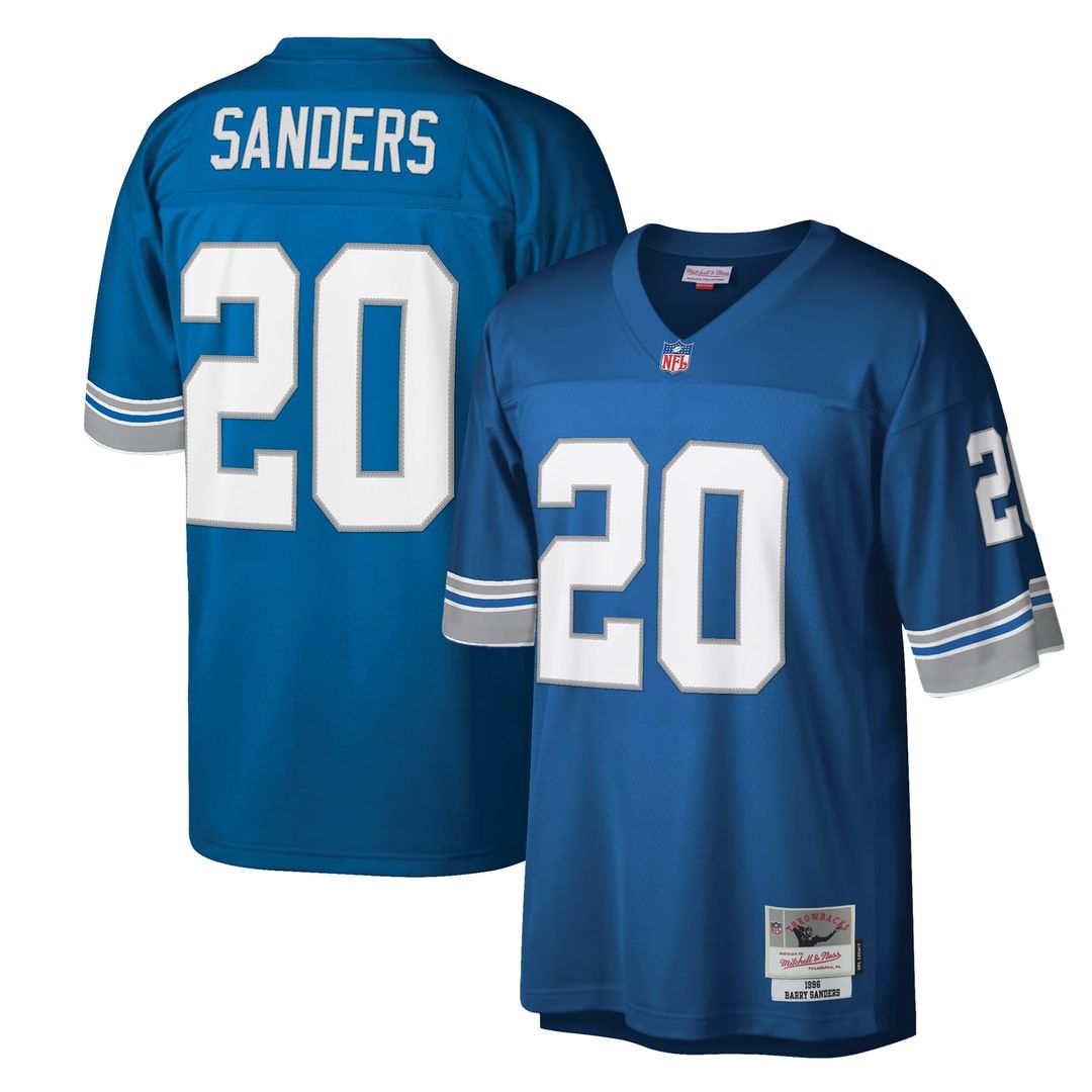 Detroit Lions Barry Sanders Mitchell & Ness Blue Legacy Replica Jersey - product image 1