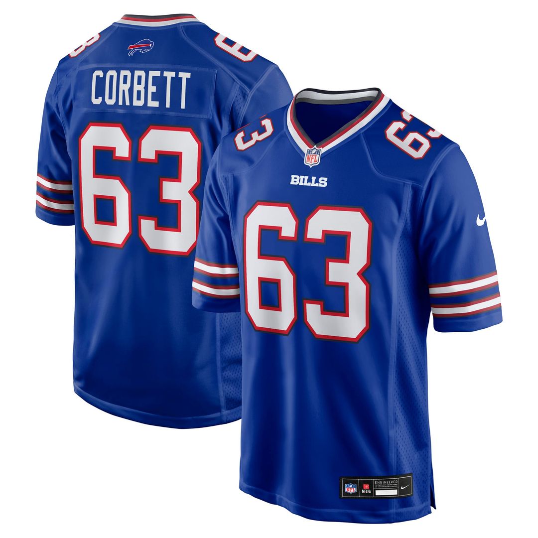 Buffalo Bills Austin Corbett Nike Royal Team Game Jersey - product image 1